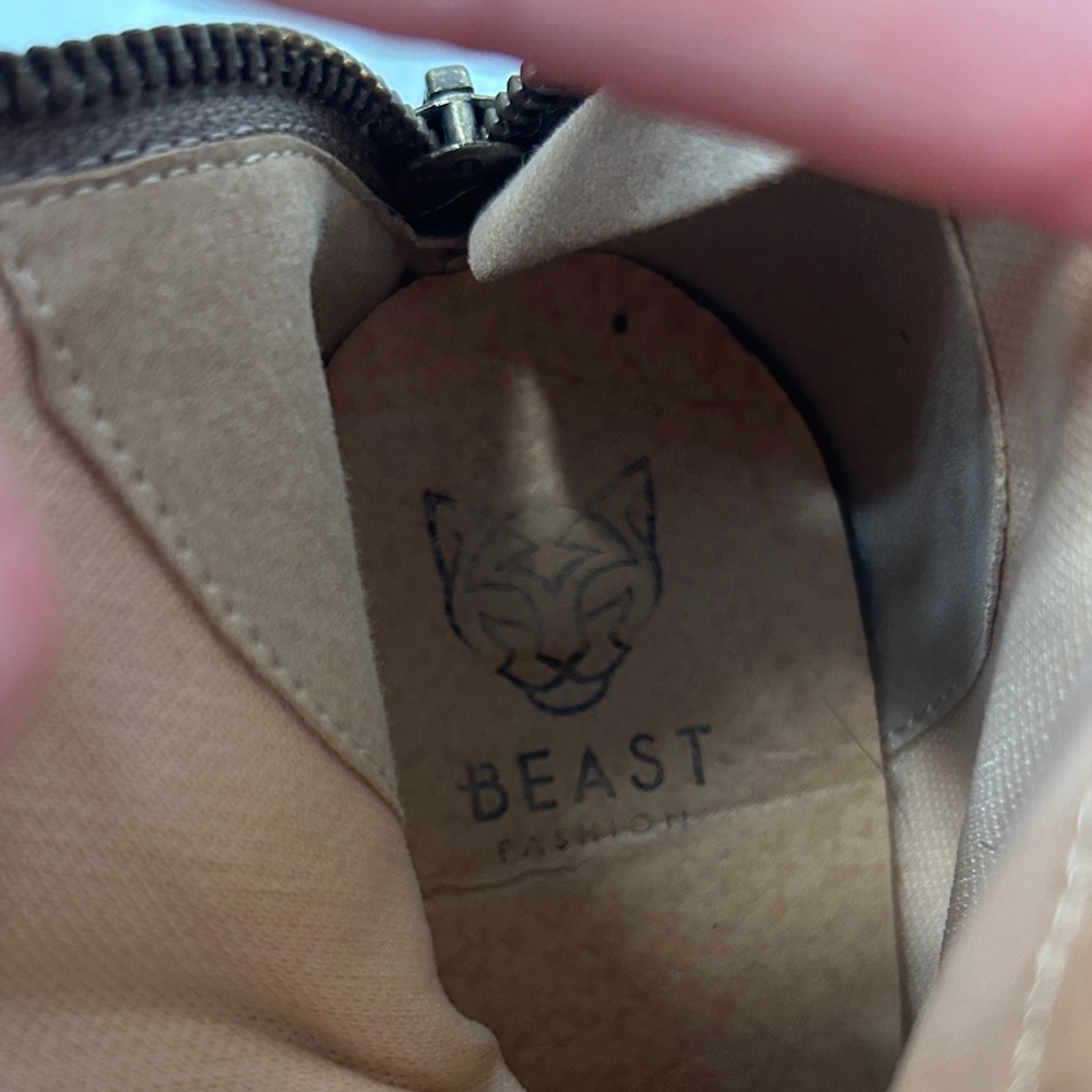 BEAST FASHION Taupe Suede Slouch Ankle Booties - Picture 3 of 6